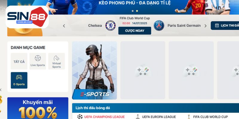 Những sản phẩm nổi bật tại thể thao SIN88